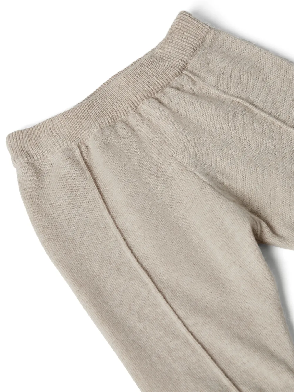 Brunello Cucinelli Seam-detail Cashmere Trousers In Neutrals