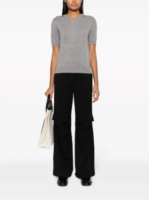 パンツ PAROSH Women Straight Pants D232447 CIOCCOLATO 001 White Chocolate Pants P.A.R.O.S.H. D232447 CIOCCOLATO001 - Ancote