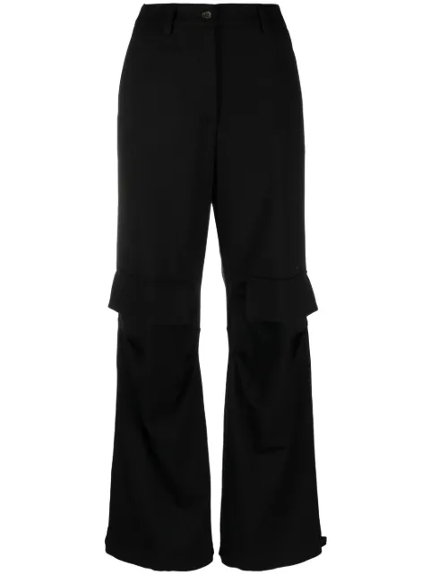 P.A.R.O.S.H. pantalones cargo con diseño acampanado 