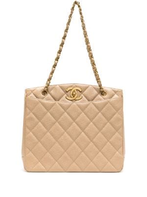 CHANEL Pre-Owned 2012-2013 CC diamond-quilted Tote Bag - Farfetch