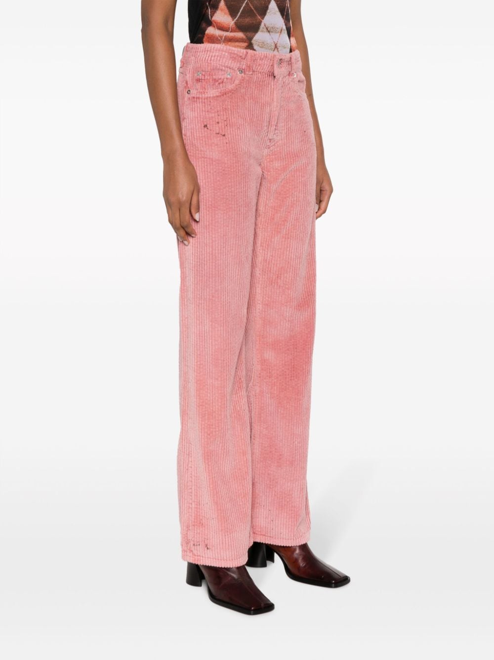 CORDUROY FLARED TROUSERS