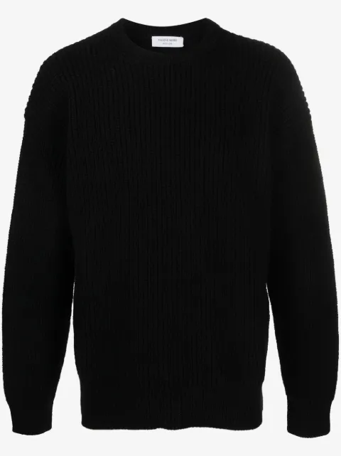 Marine Serre pull en laine à design nervuré