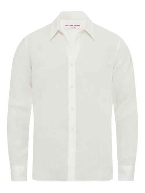 Chemise Justin en lin à col pointu - Orlebar Brown - Modalova
