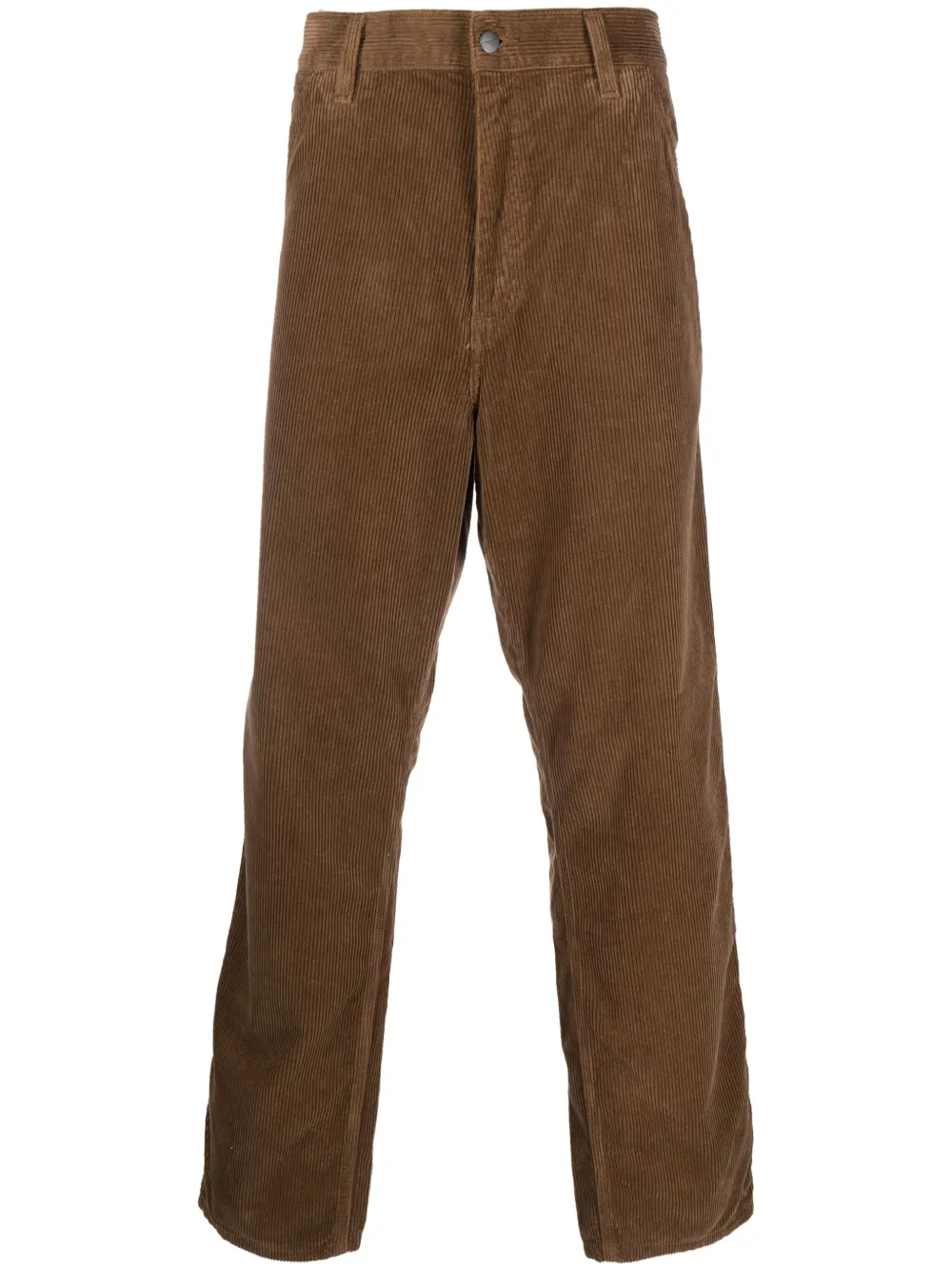 Carhartt Single-knee Corduroy Trousers In Braun