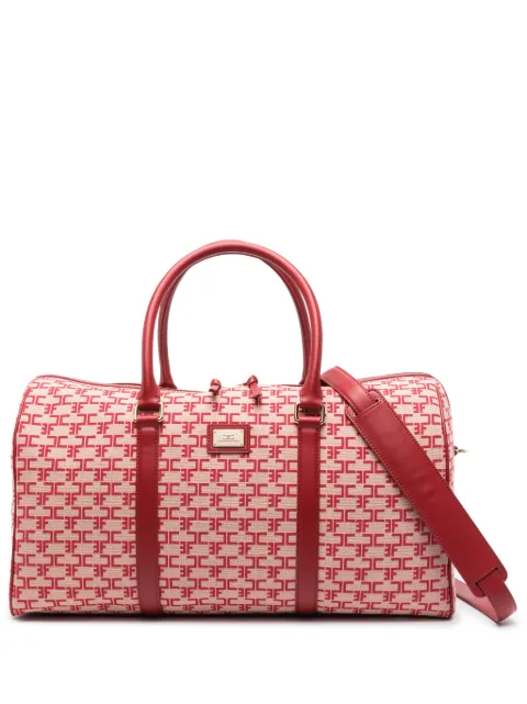 Elisabetta Franchi monogram-jacquard luggage bag BSC9820EC - 0