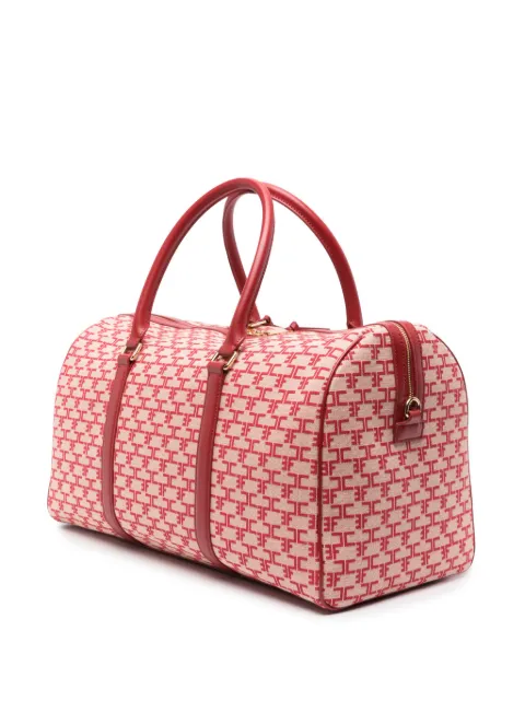 Elisabetta Franchi monogram-jacquard luggage bag BSC9820EC - 1
