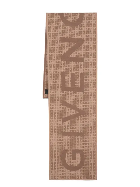 Givenchy 4G logo-jacquard wool-blend scarf