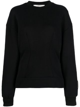 SWEATSHIRT WITH SEAM DETAIL - Black