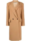 Stella McCartney double-breasted wool coat - Neutrals