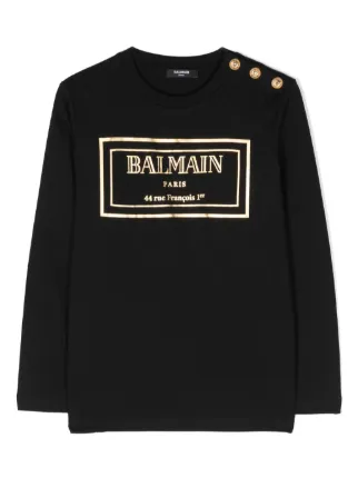 Balmain long sleeve shirt best sale