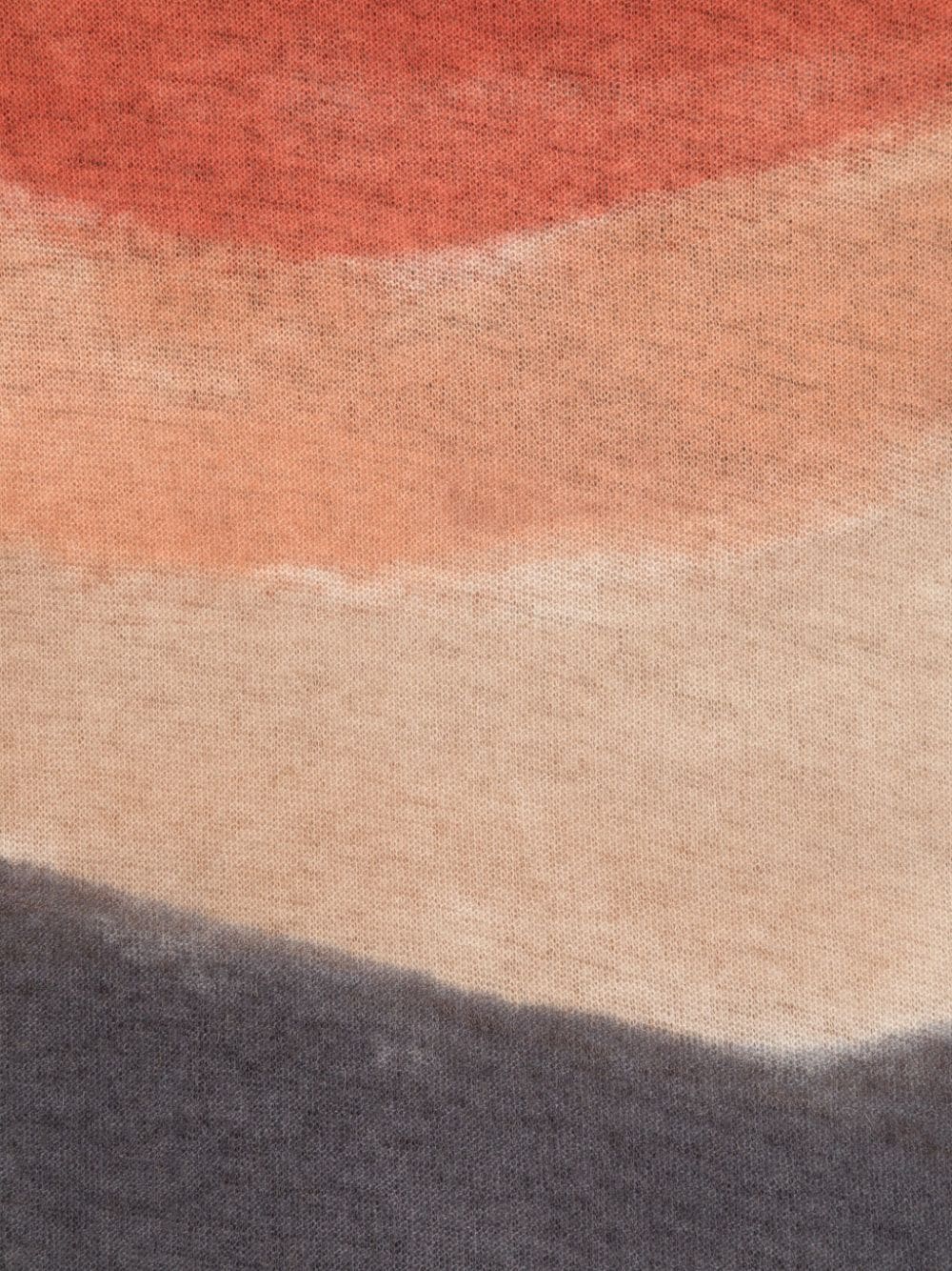 Faliero Sarti abstract-pattern cashmere-blend scarf - Oranje