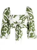 Faithfull the Brand Margherita floral-print crop top - Multicolour