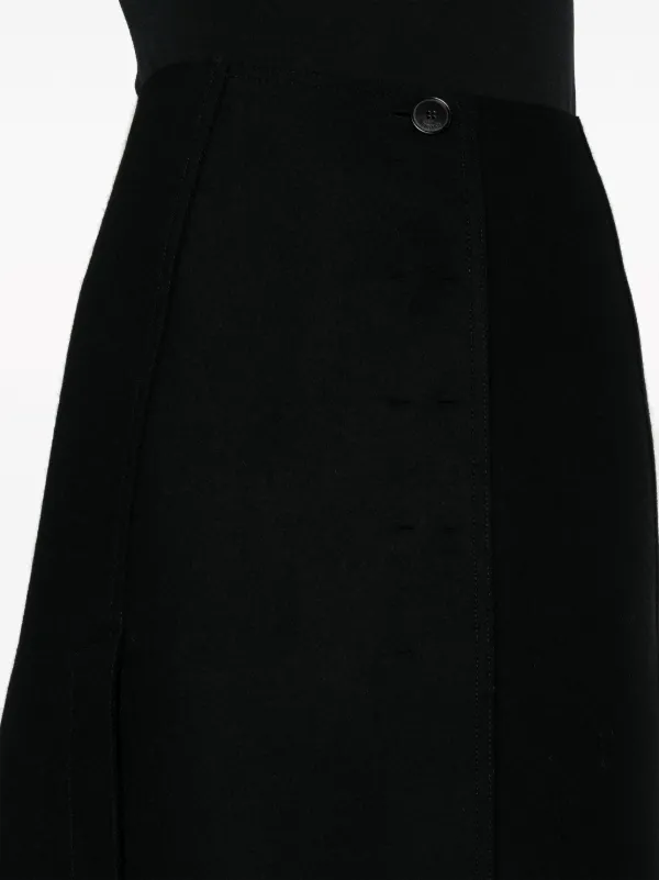 Lanvin A-line Midi Skirt | Black | FARFETCH
