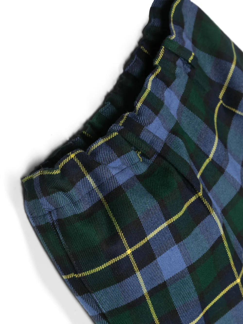 Siola Ulivo Check-pattern Shorts In Blue