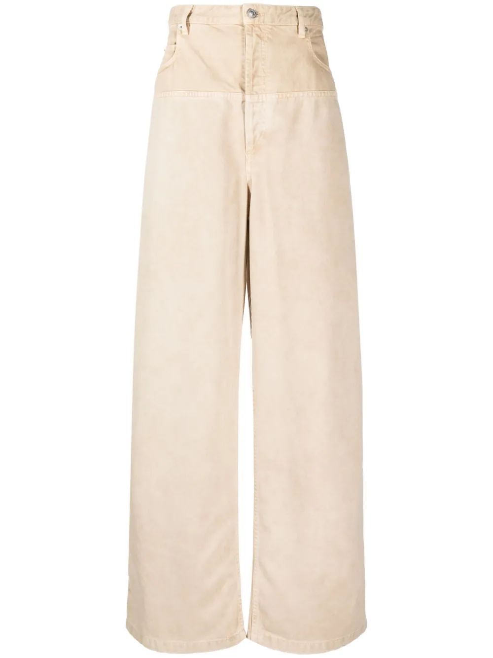 MARANT high-rise panelled wide-leg jeans