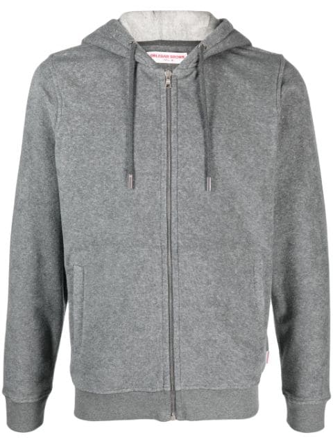 Orlebar Brown zip-up drawstring hoodie