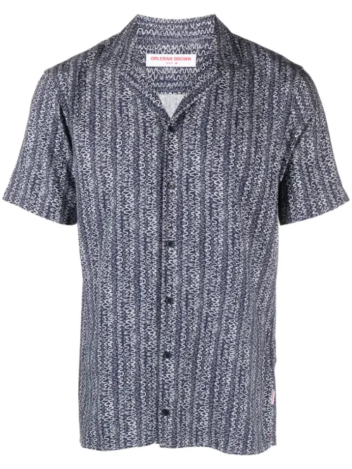 Chemise à imprimé ondulé - Orlebar Brown - Modalova