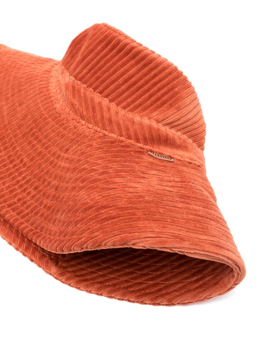 Shop Missoni Dropped Corduroy Bucket Hat In Orange