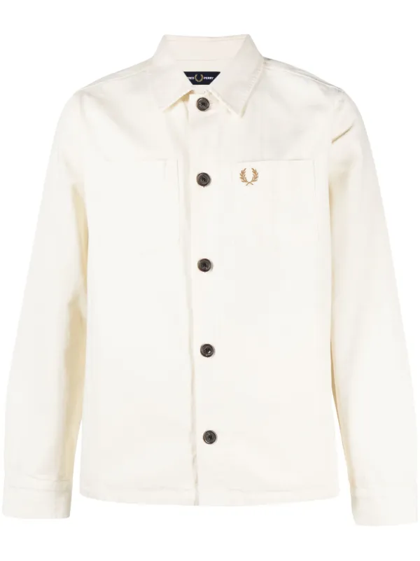 Fred perry button best sale up