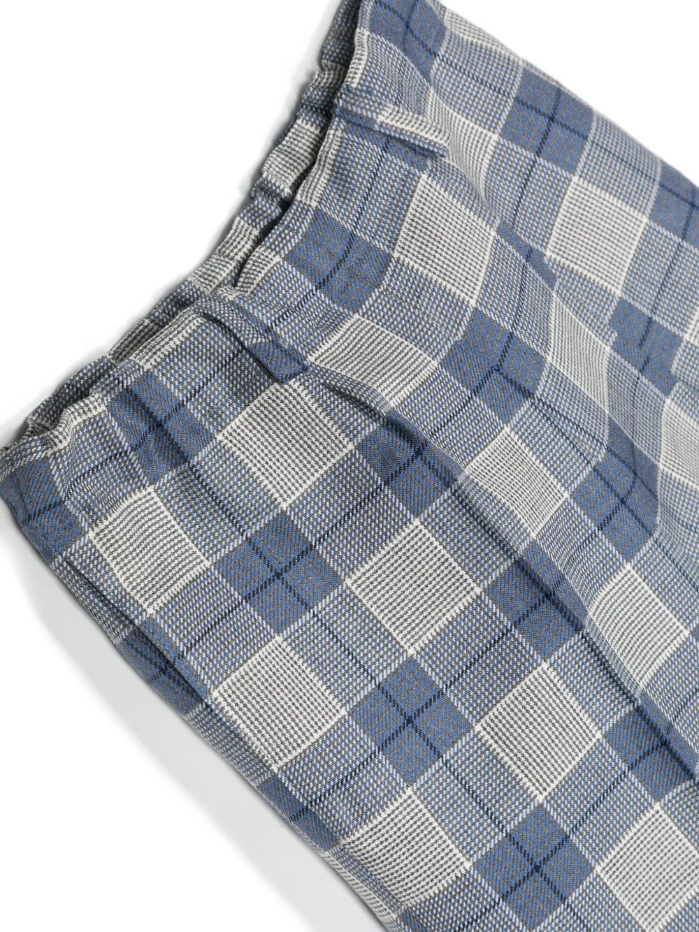 Siola Plaid Wool Shorts In 白色