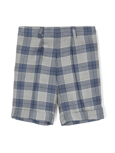 Siola plaid wool shorts