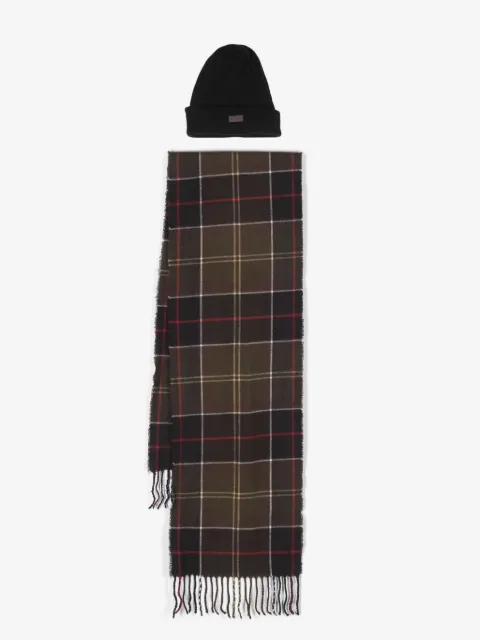 Barbour coffret cadeaux écharpe Galingale & bonnet Swinton