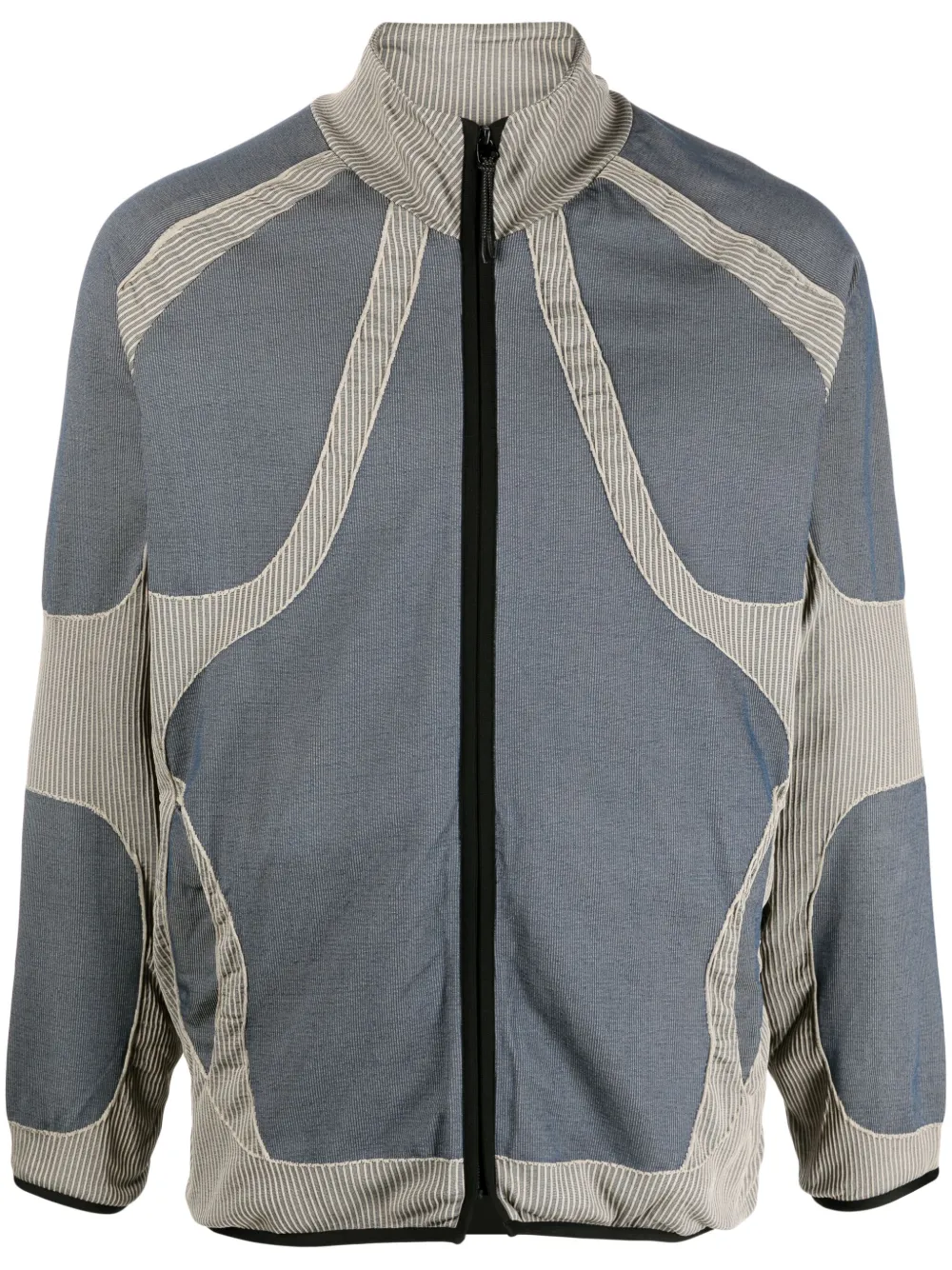 J.LAL panelled bomber jacket | Blue | Image 1