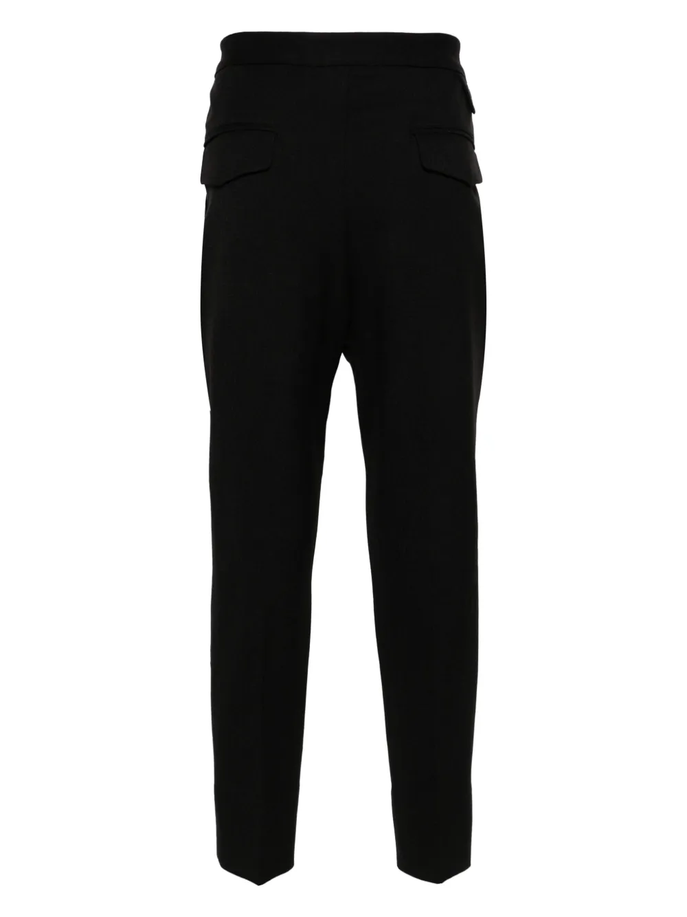 Shop White Mountaineering Elasticated-waist Cotton Trousers In Black