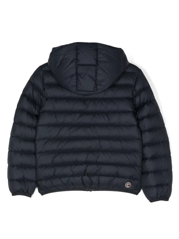 Colmar Kids logo patch Padded Jacket Blue FARFETCH AO