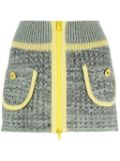 CORMIO chunky-knit mini skirt - Green