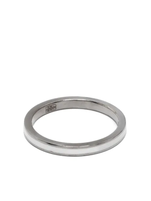 Anil Arjandas enamel-detail band ring