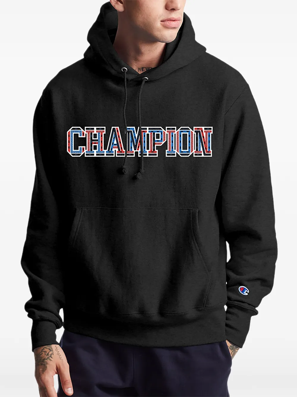 Champion 3D-logo hoodie - Nero