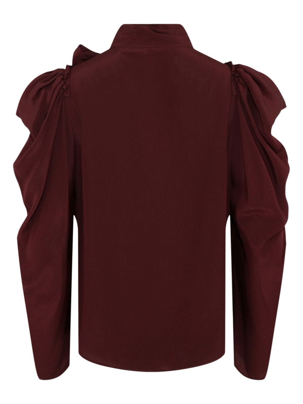 Shop Ulla Johnson Brea Ruffle-detailing Blouse In Red