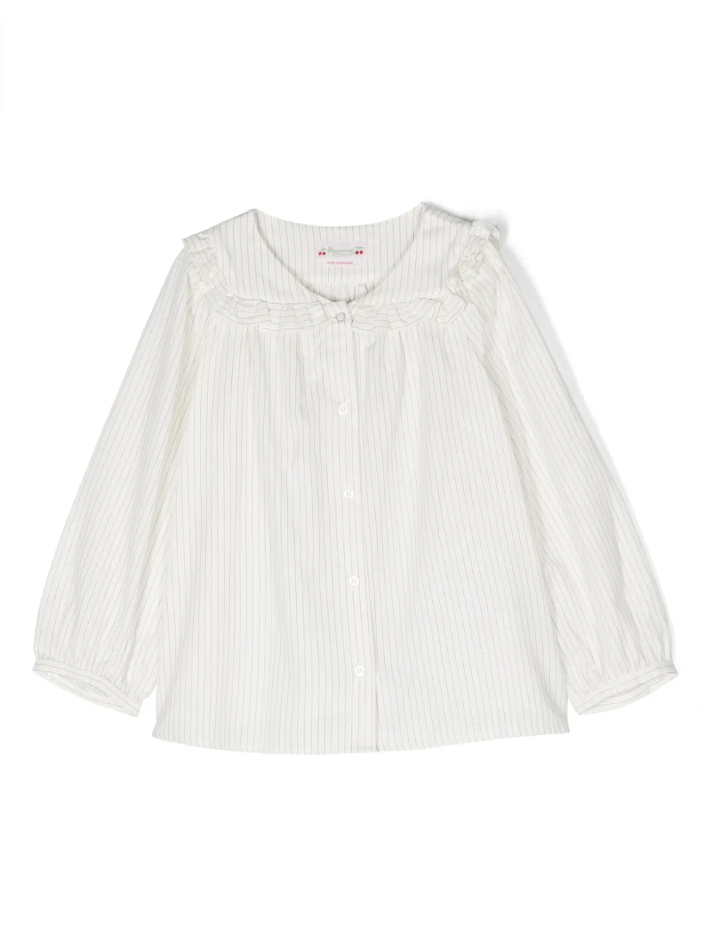 Bonpoint Shirt met ruches Wit