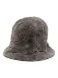 Jakke faux-fur bucket hat - Grey