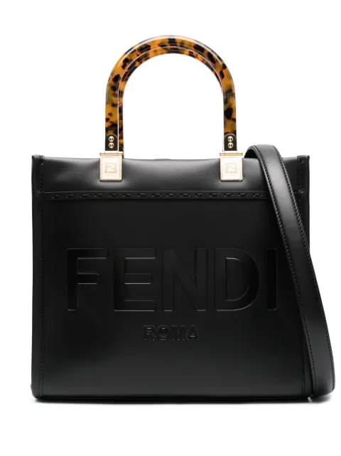 FENDI small Sunshine leather tote bag WOMEN