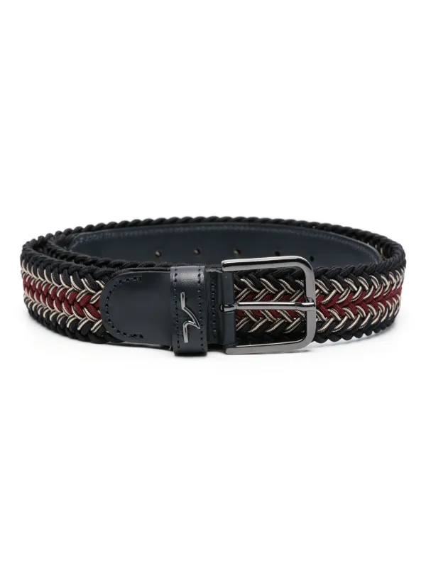 Paul & Shark Woven Leather Belt - Farfetch