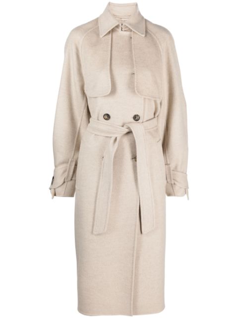 Max Mara belted-waist cashmere coat Women