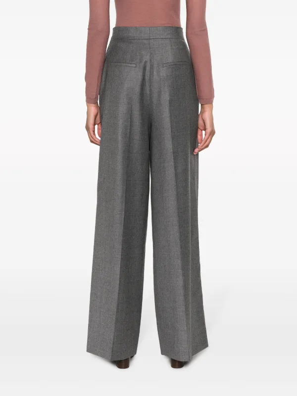 【関税＆送料込み】Fendi Wool Trousers FENDI Palazzo Wool Trousers | Grey | FARFETCH
