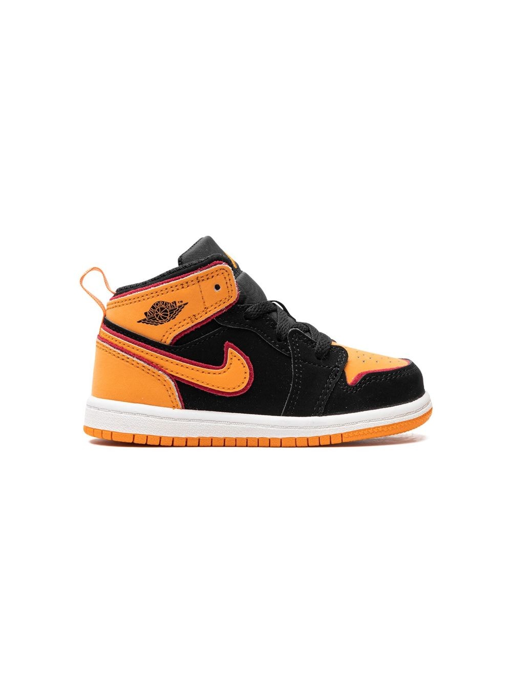 Jordan Babies' Air  1 Mid "vivid Orange" Sneakers