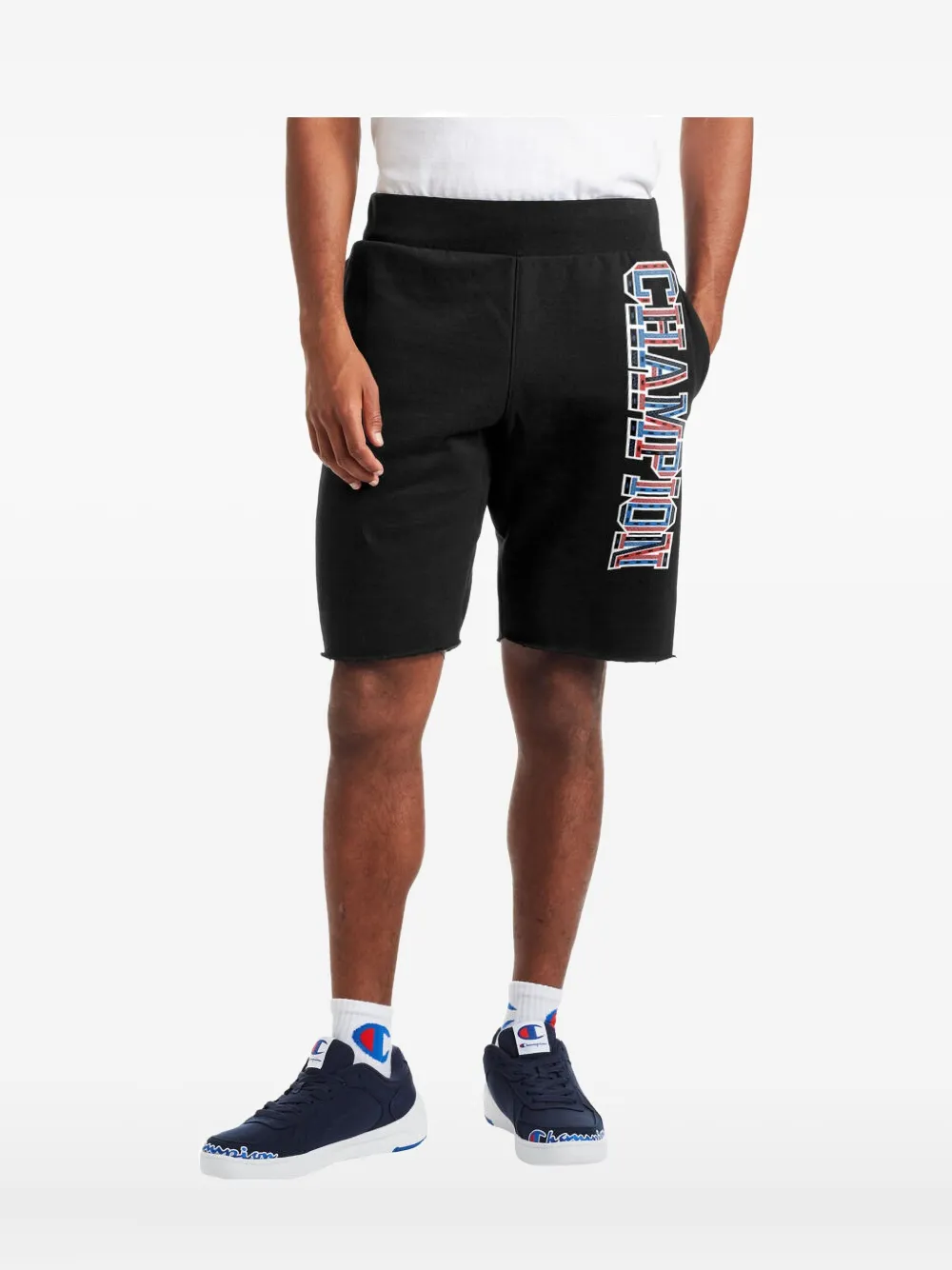 Nike logo-print shorts - Nero