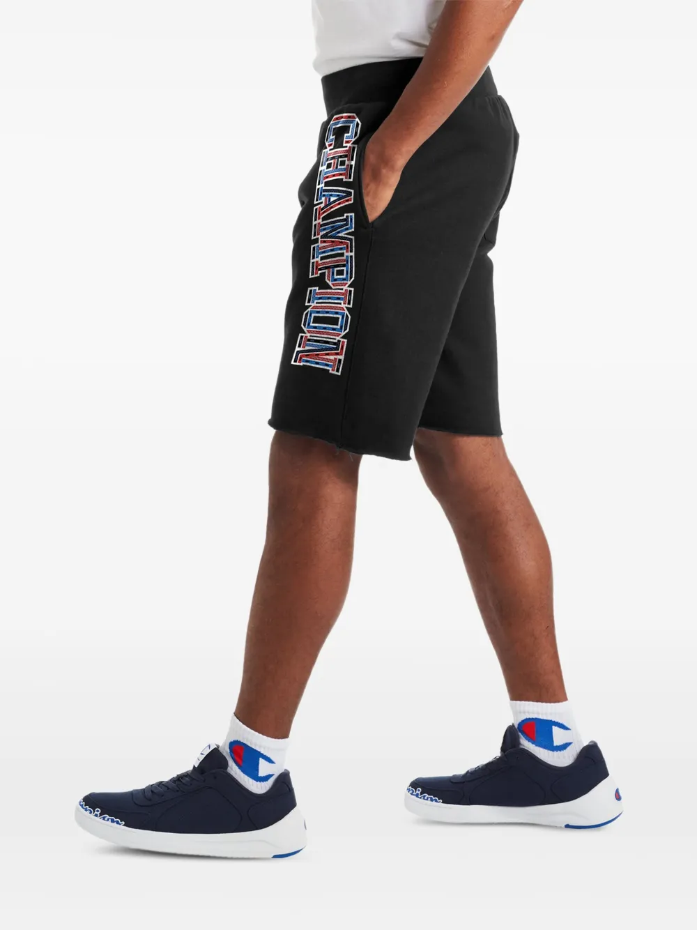 Nike Shorts met logoprint Zwart