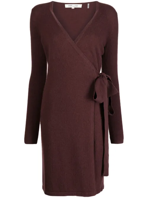 Robe-portefeuille Linda à col v - DVF Diane von Furstenberg - Modalova