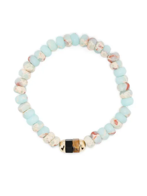 LUIS MORAIS 14kt yellow gold gemstone bead bracelet