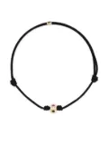 LUIS MORAIS 14kt yellow gold tourmaline cord bracelet