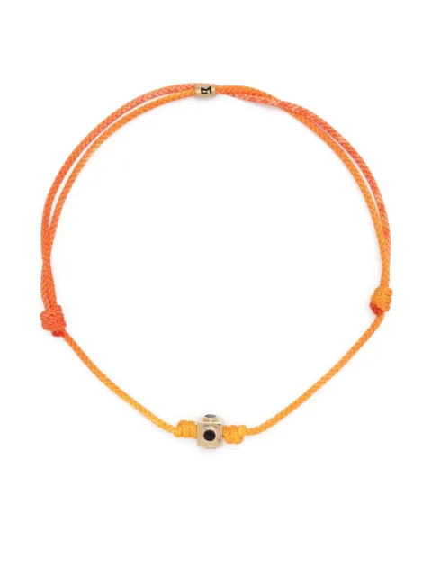 LUIS MORAIS 14kt yellow gold smoky quartz cord bracelet