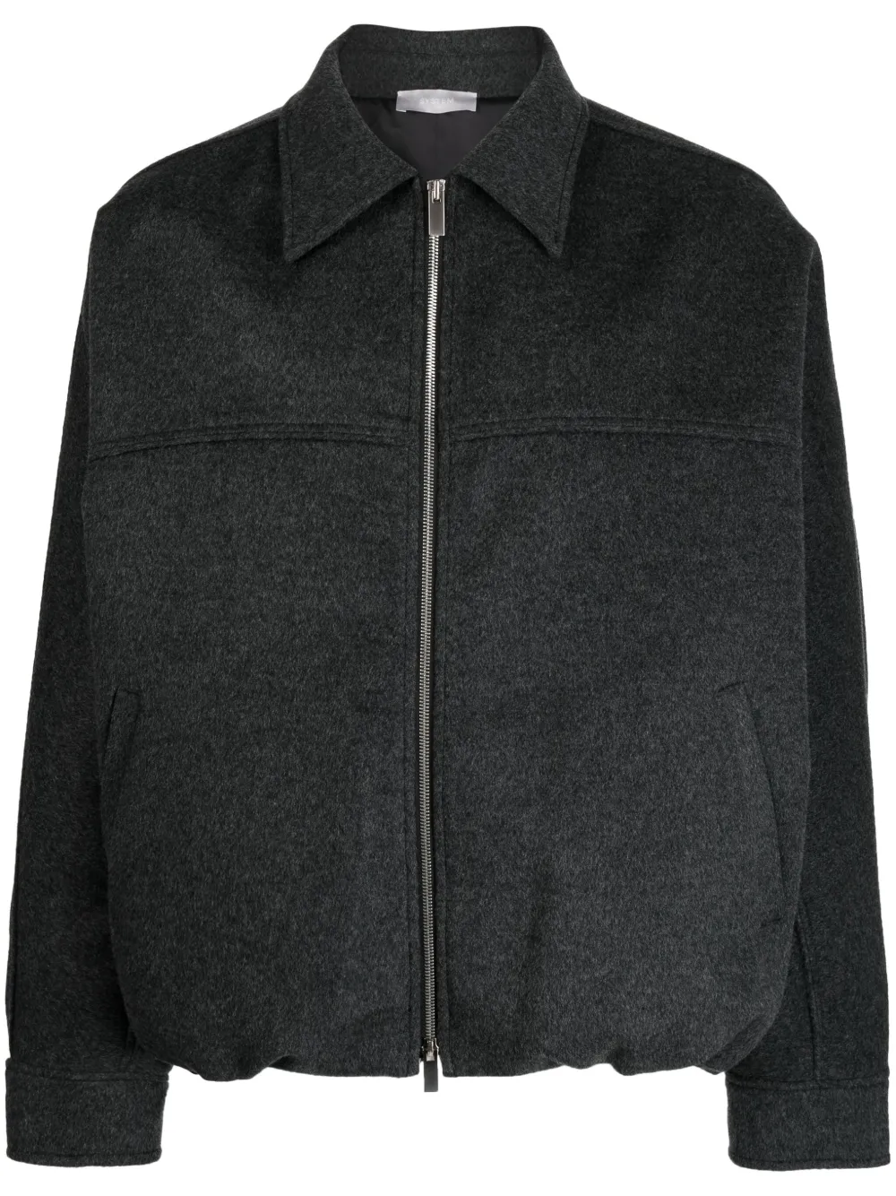 System Felted Wool Bomber Jacket Farfetch