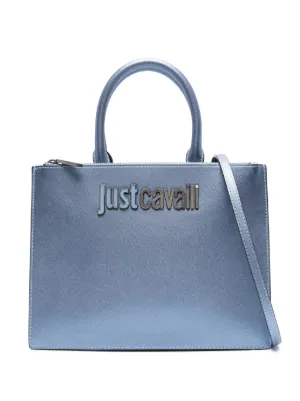 Roberto cavalli discount leather box tote