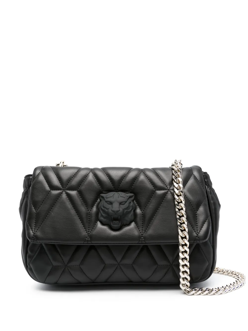 Just Cavalli Tiger Head Quilted Faux-leather Shoulder Bag - Farfetch