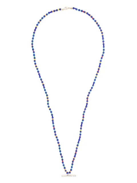 LUIS MORAIS قلادة خرز ذهب أصفر عيار 14 مزينة بألماس